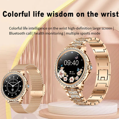 AMOLED Smartwatch for Women Heart Rate/Blood Oxygen Bluetooth Call Android/iOS Compatible