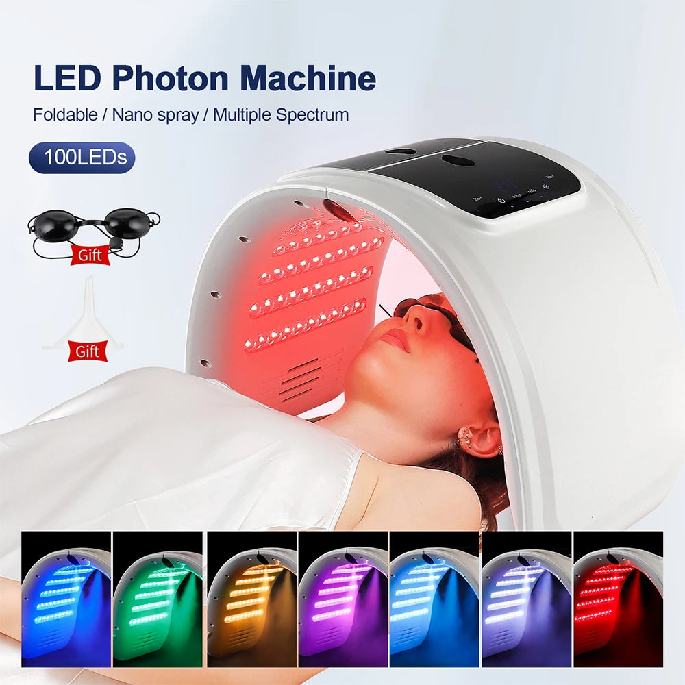 7-Color Photon Rejuvenation Facial Body Beauty Spa Nano Spray Facial Body Spray Led Facial Mask Pdt Machine