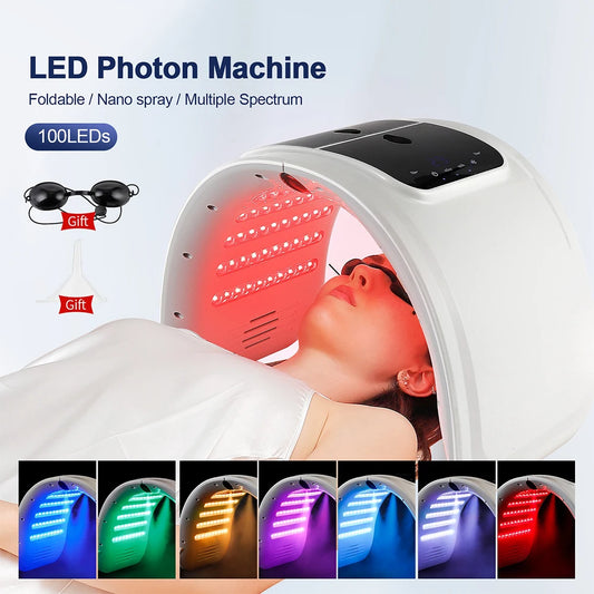 7-Color Photon Rejuvenation Facial Body Beauty Spa Nano Spray Facial Body Spray Led Facial Mask Pdt Machine