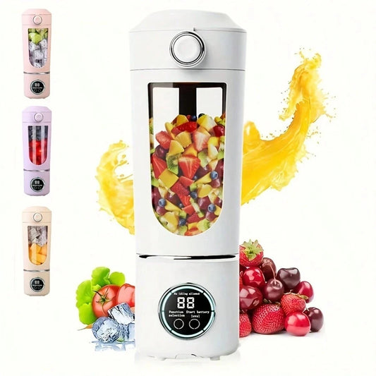 Portable Bottle Juicer Milkshake Blender 700Ml Multi-Color 12 Blade Quick Mixing 2-In-1 Blender