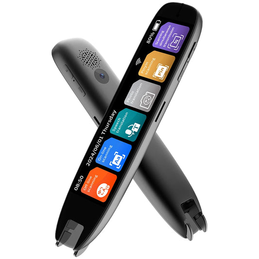 WiFi/BT Smart Translation Pen 142 Language OCR Scanner with Text-to-Speech & Photo Translate 98% Accuracy for Dyslexia/Learners