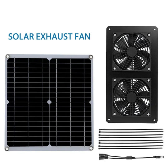 Außenlüfter für Solarpanel-Abluftventilator, RV-Gewächshaus-Luftpumpenkühlung 