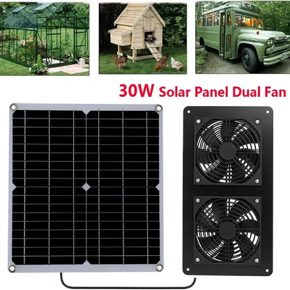Außenlüfter für Solarpanel-Abluftventilator, RV-Gewächshaus-Luftpumpenkühlung 