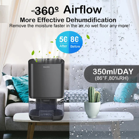 Séchoir à air pour la maison, la chambre, le bureau, la cuisine, désodorisant, déshumidificateur d'air, absorbeur d'humidité silencieux et portable 