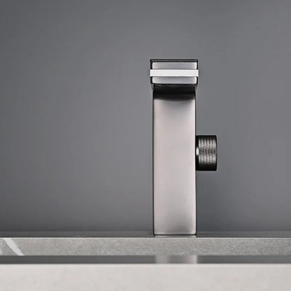 Intelligent LED digital display basin faucet brass basin hot and cold mixing valve temperature display bathroom basin faucet
