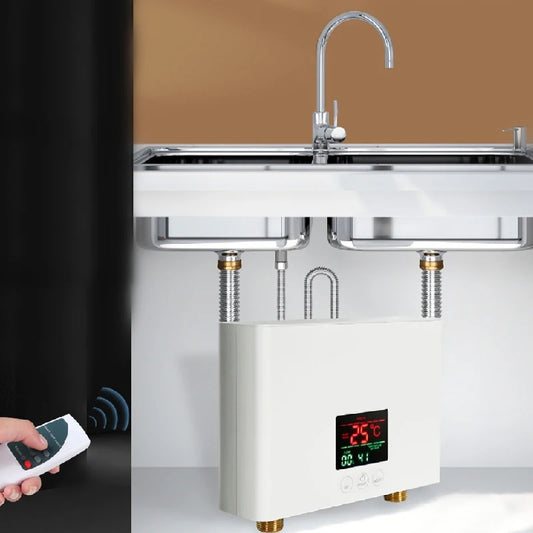 110V/220V Dual Voltage Instant Water Heater 3000W/5500W Adjustable Power Wall-Mounted for Shower & Kitchen with Overheat Protection