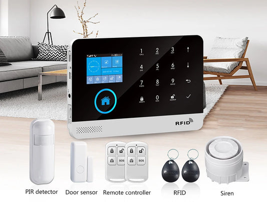 Tuya Smart WiFi GSM Home Alarm System 433MHz Wireless Burglar Security with Alexa/Google Home CE/FCC Certified
