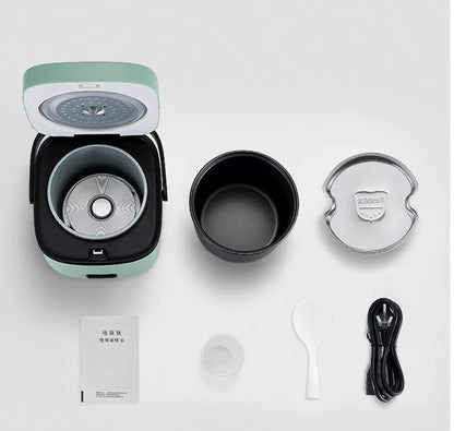 1.2L Mini Rice Cooker Auto Cooking Steaming & Warming for 1-2 People Electric Kitchen Appliance