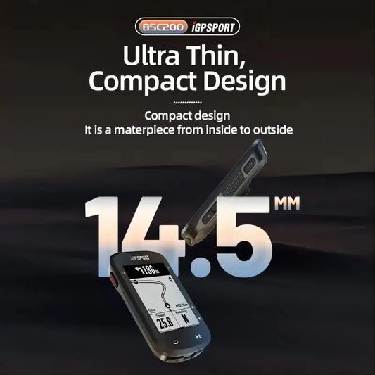 Compteur de vélo GPS sans fil ANT+/Bluetooth 5.0, compteur de vitesse avec odomètre et navigation d'itinéraire pour vélos de route/VTT