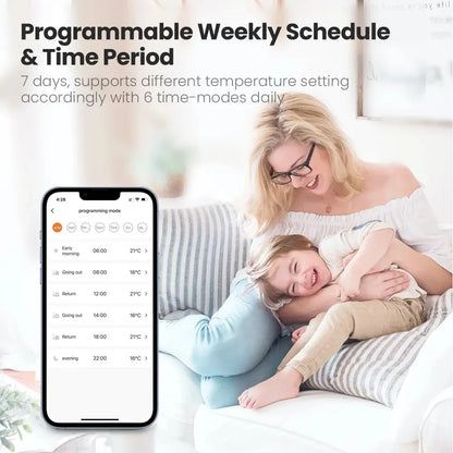 Intelligent TRV Thermostatic Valve Controller is used in Conjunction with Alexa, Google Home, and Alice for AVATTO Tuya ZigBee 3.0 Thermostatic Radiator Actuator