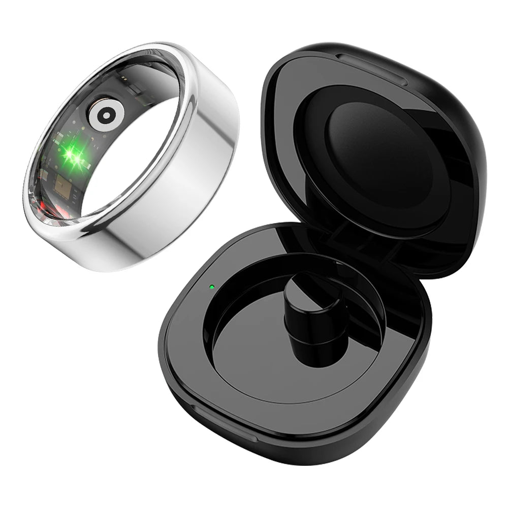 39 day battery life smart ring heart rate/blood oxygen/sleep monitoring 5ATM waterproof male and female universal magnetic charging compartment sports health tracking