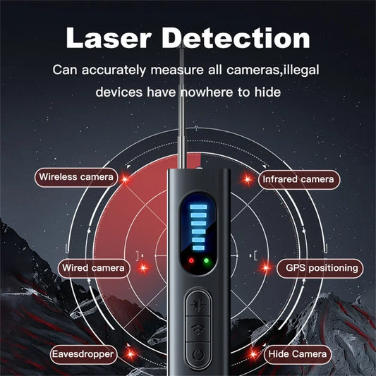 Anti Spy Car GPS Tracker Listening Device Bug RF Wireless Full Signal Scanner Security Protection small Tool Hidden Camera Detector