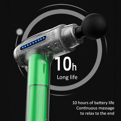 Equipped with a 4-head Impact Massage Device, LCD Display Screen, Electric Spinal Massager, Body Massager, 30 speed Muscle Therapy