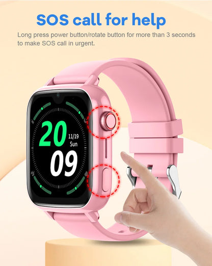 4G Kids Smart Watch GPS WiFi Video Call SOS Tracker Camera Monitor Location Phone Watch