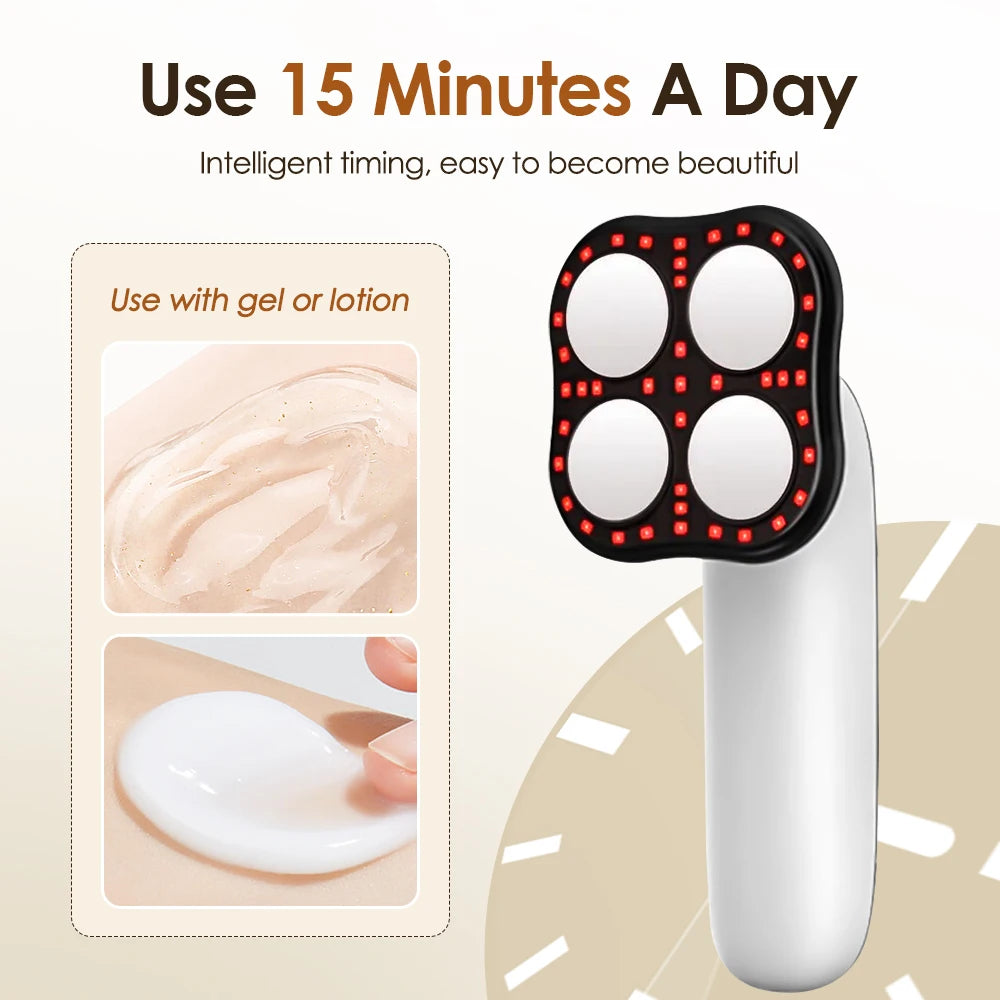 Professional Cordless Body Sculpting Machine 6 in 1 RF Cavitation Fat Remover for Belly/Thighs/Arms with LED Display & 3 Speed Modes