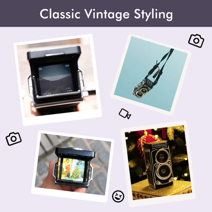 Mini Retro Digital Camera with 1.54inch Screen 1080p Video 12MP Photos Compact Vintage Portable for Birthday Gift