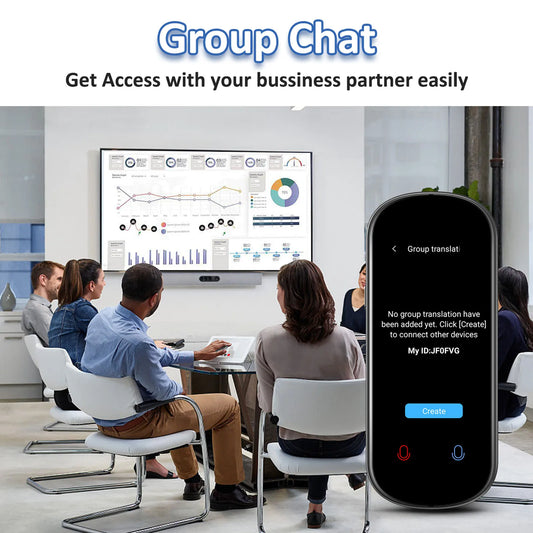 AI Voice Translator 3.1'' Touch Screen Real-Time 139 Language Translator with Photo/Recording for Travel & Business