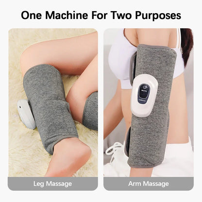Masseur de pieds à airbag 360° avec mode de pression d'air à 3 vitesses/relaxation des mollets/double usage pour le bureau et la maison