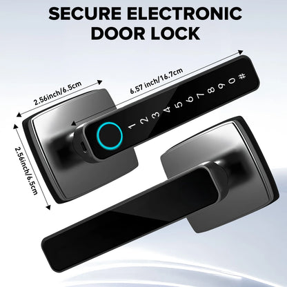Smart Fingerprint Door Lock Keyless Entry with APP/Keypad/IC Card for Home Hotel Office Front Door