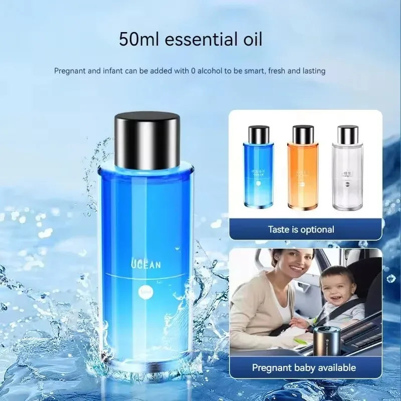 1000mAh USB Car Air Freshener with Aromatherapy Rechargeable Fragrance Diffuser Fresh Scent