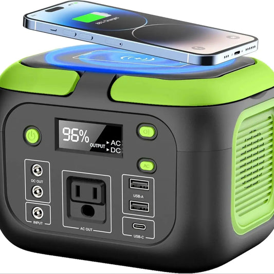 200W/155Wh Solar Power Station 42000mAh Li-ion Battery AC 110V + DC + USB QC3.0 Portable Generator for Camping/RV/Emergency15