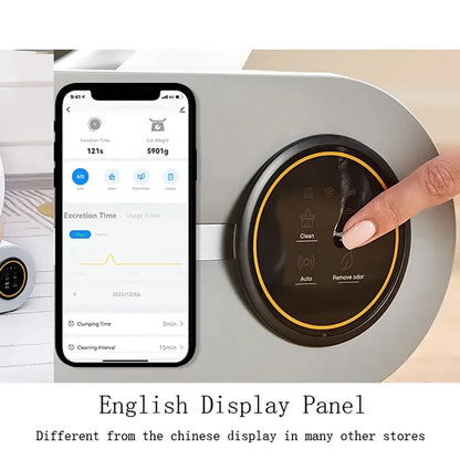 ‌65L Automatic Self-Cleaning Cat Litter Box Fully Enclosed Smart Pet Toilet with Odor Control & Health Monitoring