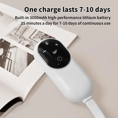 Compresse chaude en graphène, masseur intelligent pour la tête et les yeux, pétrissage par pression + compresse chaude à température constante, appareil d'aide au sommeil pour une relaxation profonde
