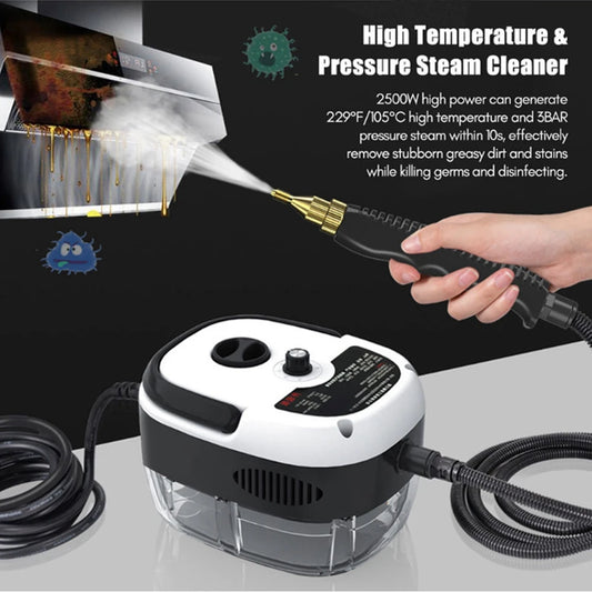 Nettoyeur vapeur haute température 150 °C, nettoyeur haute pression portatif pour voiture, climatiseur, hotte de cuisine, prise US 110 V et prise EU 220 V