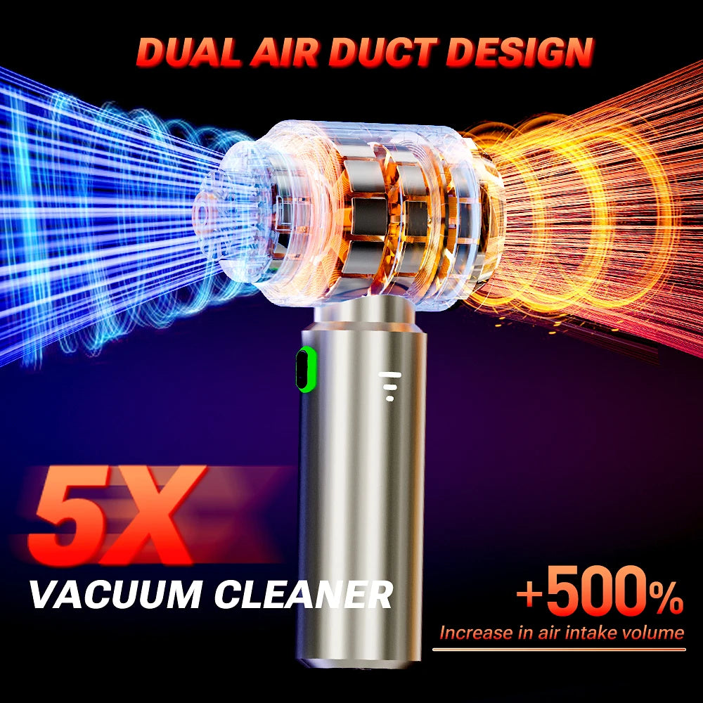 Wireless Portable Handheld Blower, Household Appliances, Car Vacuum Cleaner, Strong Suction Cleaning Mini Machine