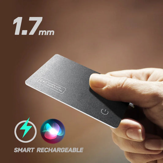 Apple Find My GPS Tracker Card Wireless Charging Slim Wallet Locator iPhone AirTag Replacement Smart Tag for Keys/Wallet/Purse