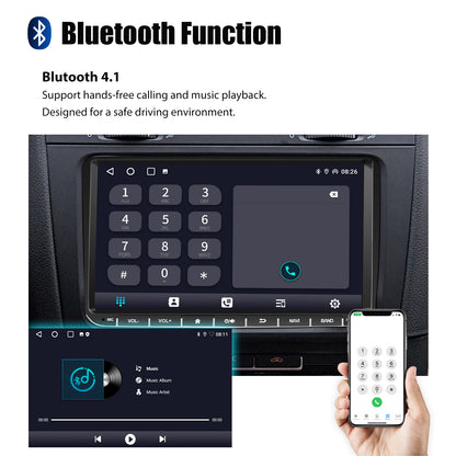 9" Android 14 4+64G Wireless CarPlay Stereo for VW Golf/Passat/Polo/Touran/Tiguan GPS NAVI WIFI BT FM EQ
